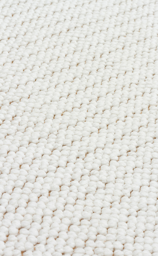 motto_kuma tarptotarp　白 Ковер Eko Carpet Motto MOT Plain White 130*190